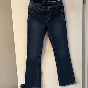 Wallflower Women's Dark Blue Boot Cut Jeans